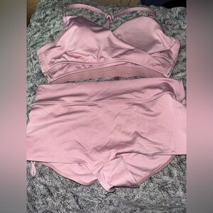 Sporto Pink Women's Bra and Brief Set